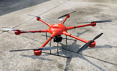 消防無人機使用宇東無線圖傳設(shè)備把無人機視頻無線傳輸?shù)街付ǖ攸c